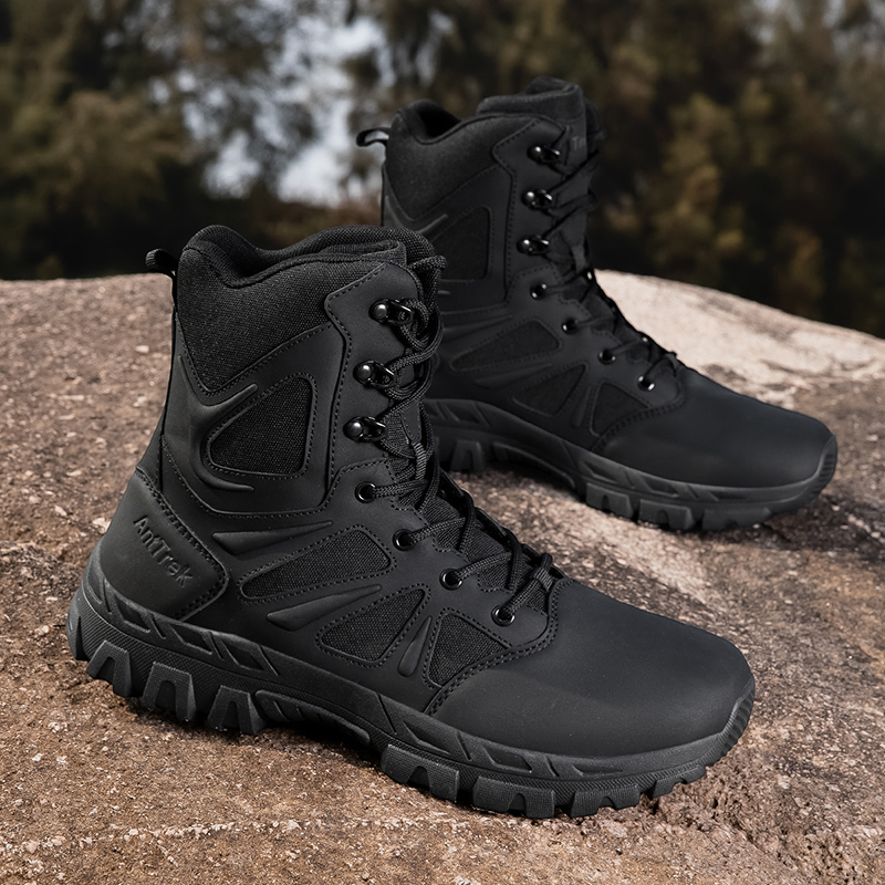 Men'S Shoes Hiking - Men Army Boots Waterproof Safety Work