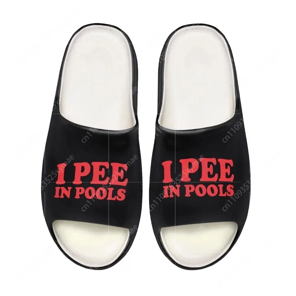 Men Shoes On - I Pee in Pools Soft Sole