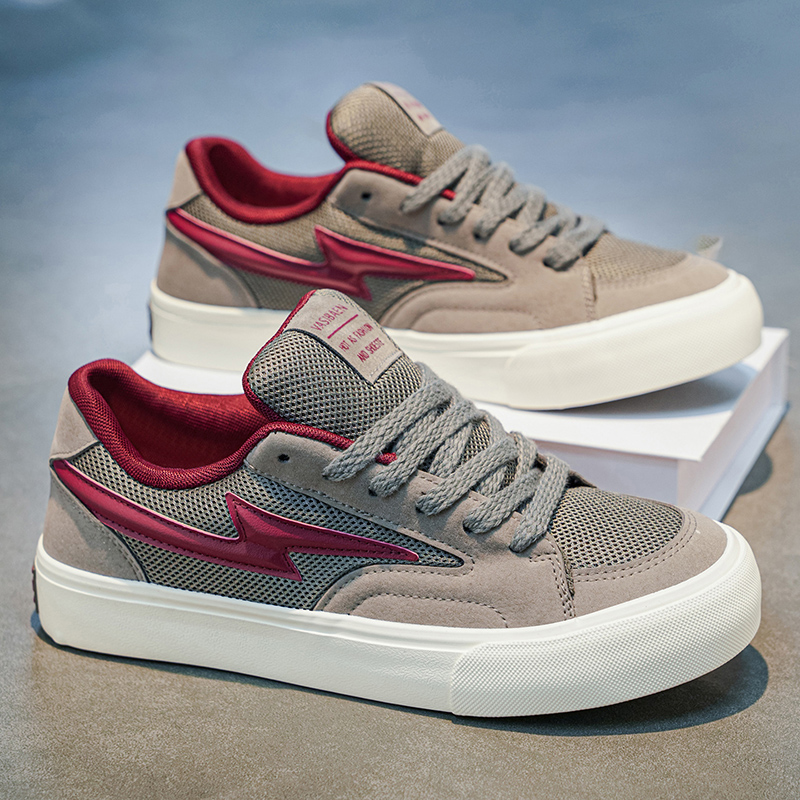 Men Shoes White Colour - White Pu Leather Lightweight Sneakers 2026