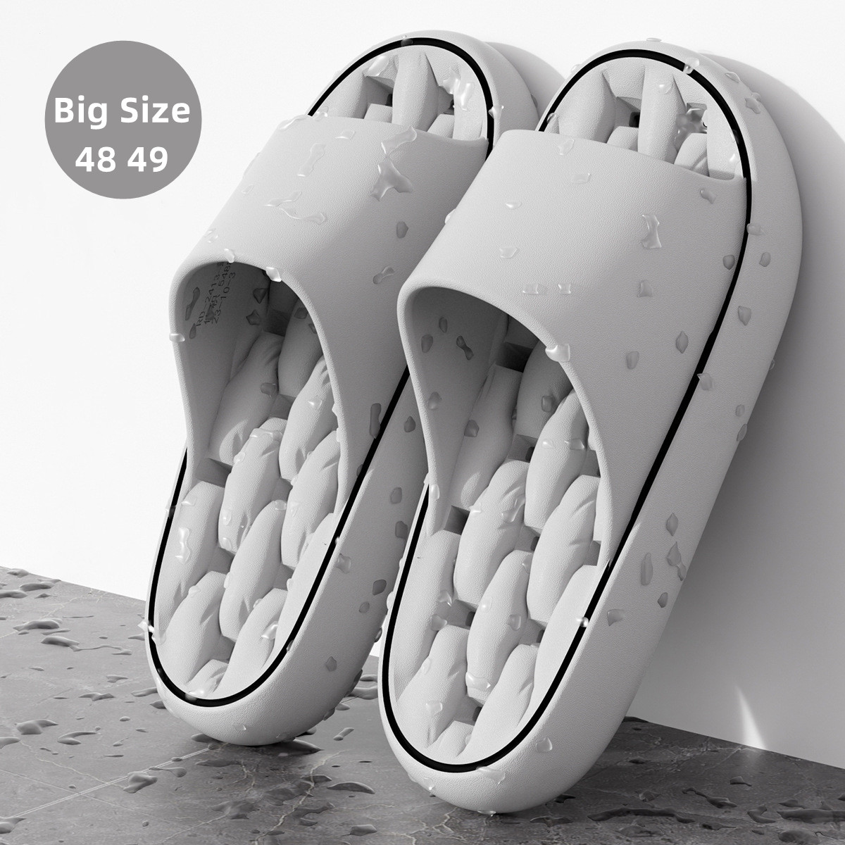 Flip Flop Beach Men - Big Size 48 49 Bathroom Slippers