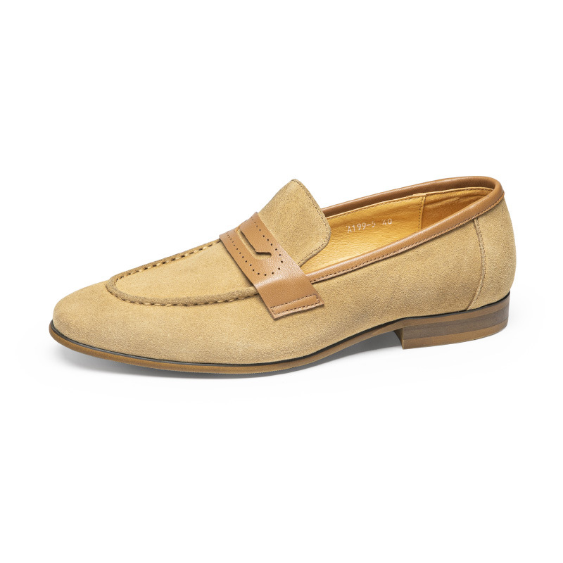 Men'S Shoes Drivers - Best Suede Leather Men Loafers Black