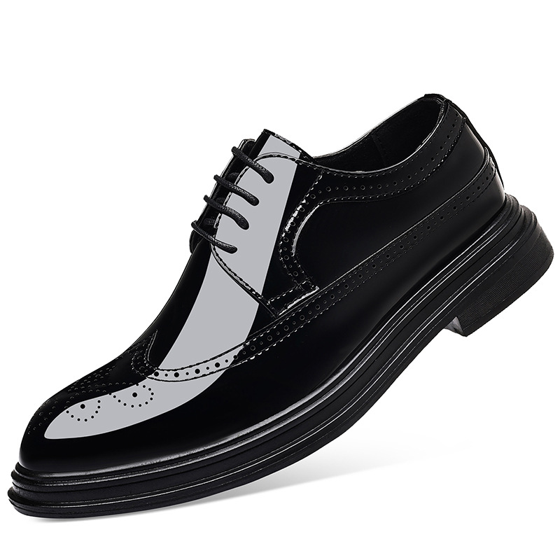 Men's Patent Leather Brogue Dr - Men Shoes For Wedding recension och pris