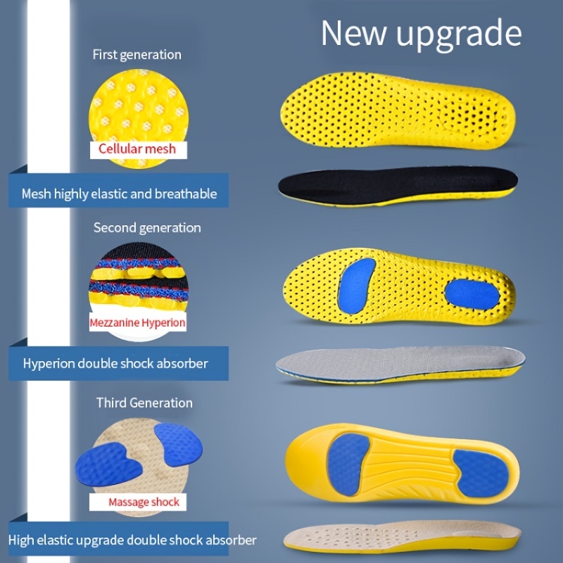 Sport Insoles for Feet Soft Sh - Men'S Shoes Plantar Fasciitis recension och pris
