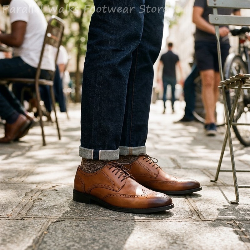 Men Brogue Derby Shoes Formal  - Men Shoes For Wedding recension och pris