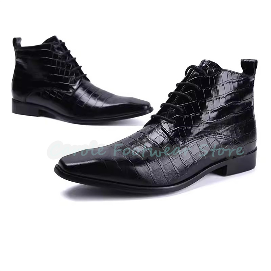 Fashion Genuine Leather Ankle  - Men Shoes For Wedding recension och pris