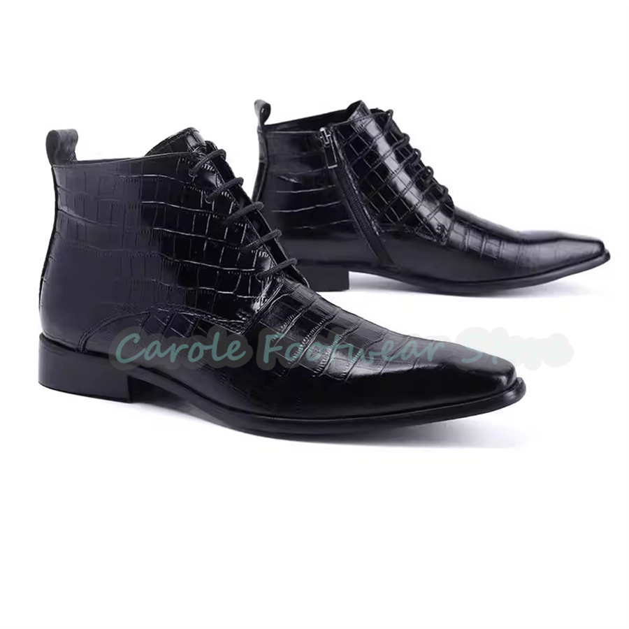 Fashion Genuine Leather Ankle  - Men Shoes For Wedding recension och pris