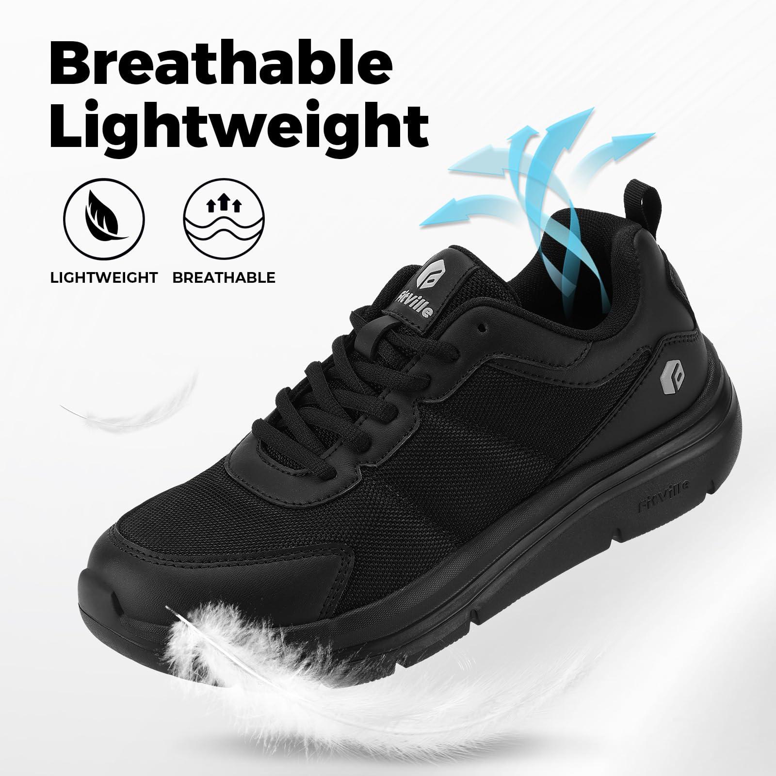 FitVille Men's Walking Shoes W - Men'S Shoes Plantar Fasciitis recension och pris