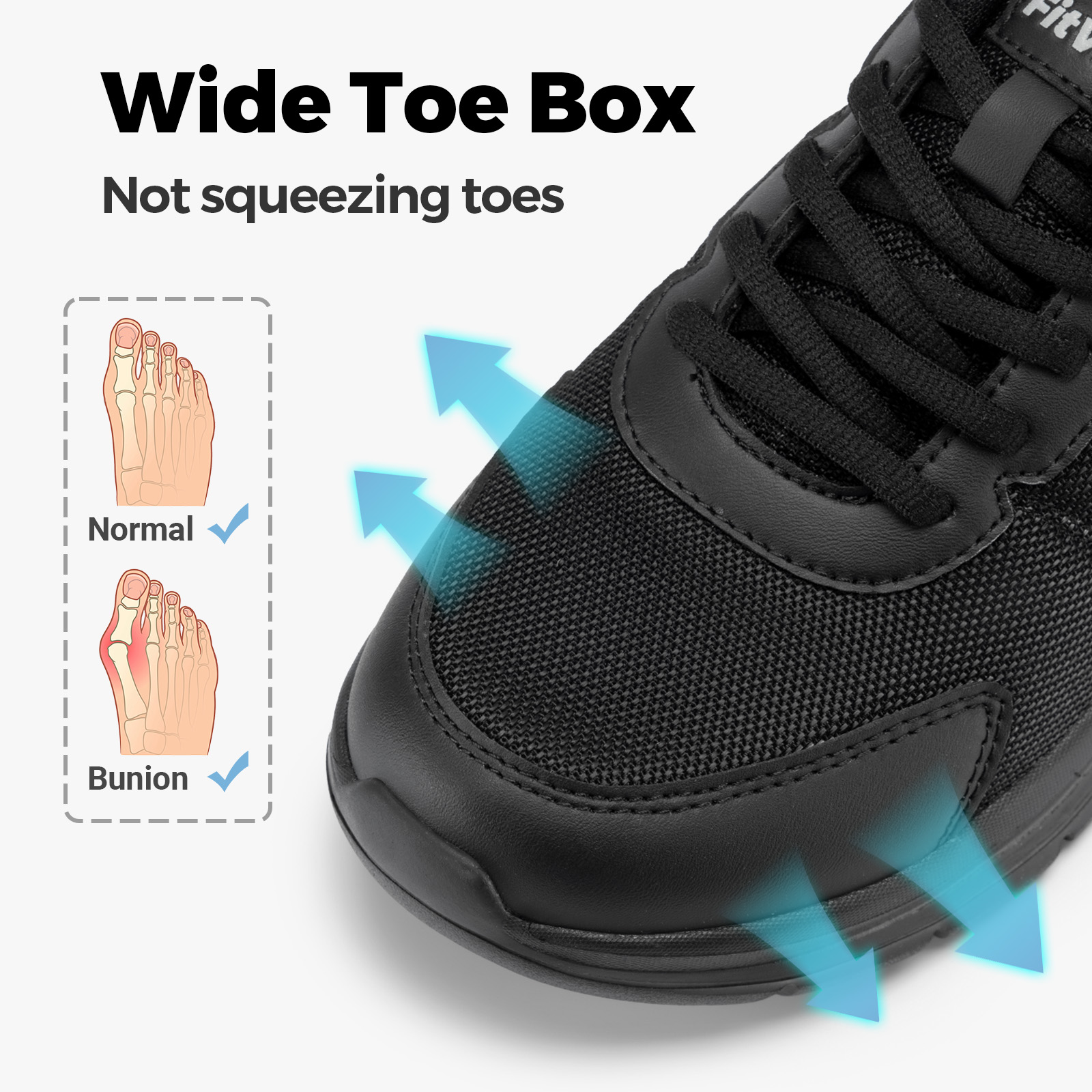 FitVille Men's Walking Shoes W - Men'S Shoes Plantar Fasciitis recension och pris