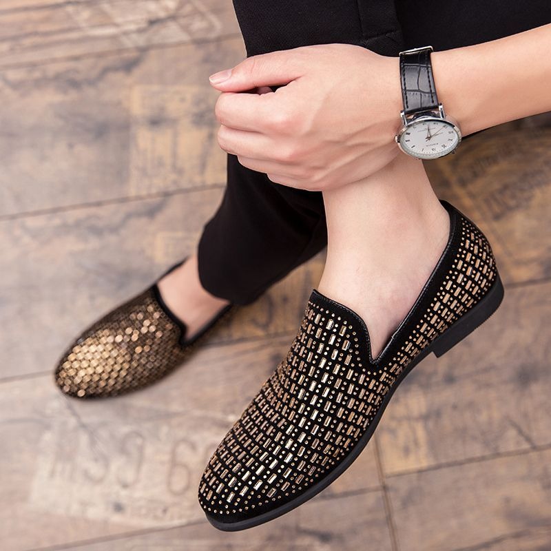 rhinestone party dress shoes f - Men'S Shoes Drivers recension och pris
