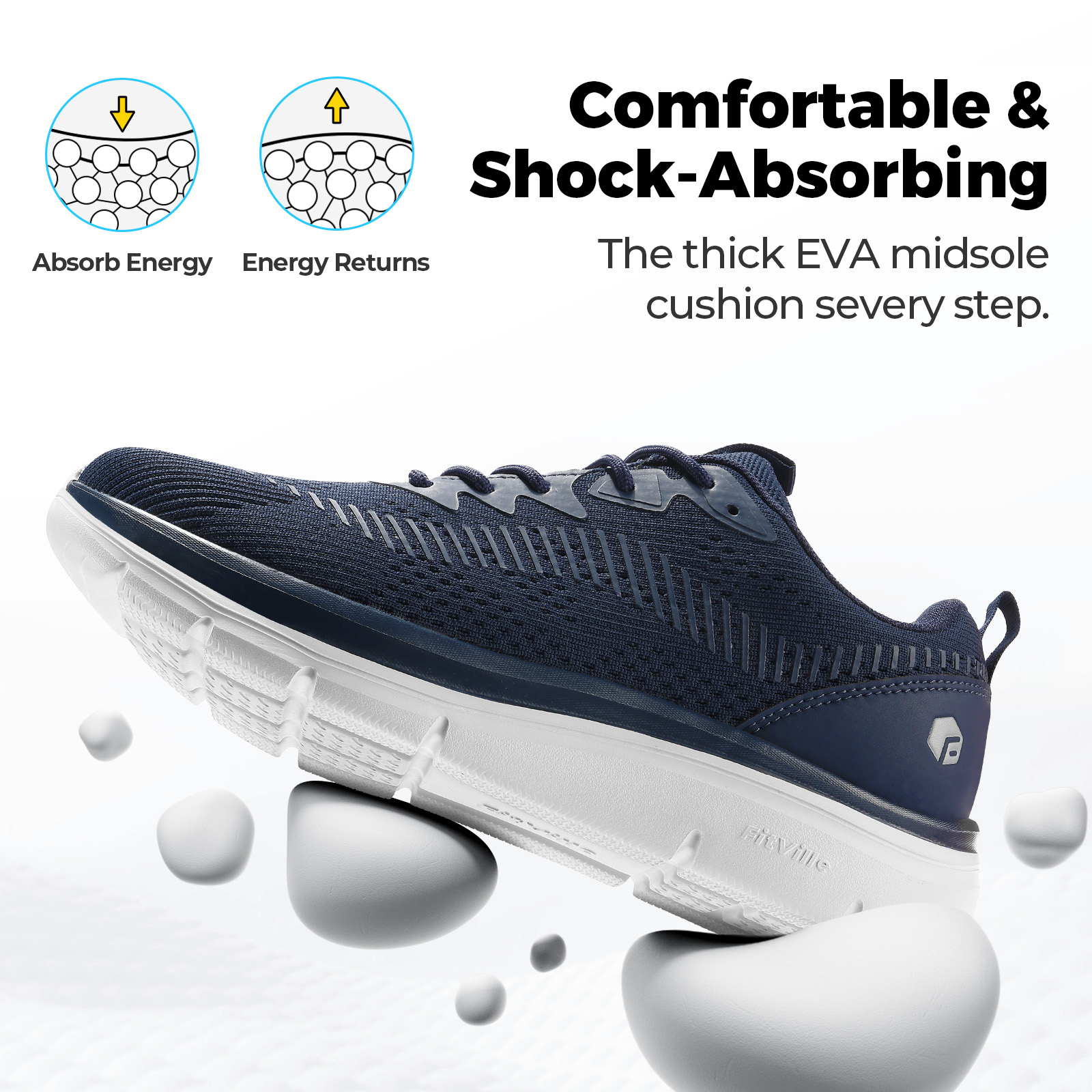 FitVille Men's Walking Shoes L - Men'S Shoes Plantar Fasciitis recension och pris