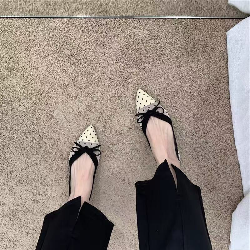 2026 Summer New Polka Dot Sing - Dress Shoe Pointed recension och pris