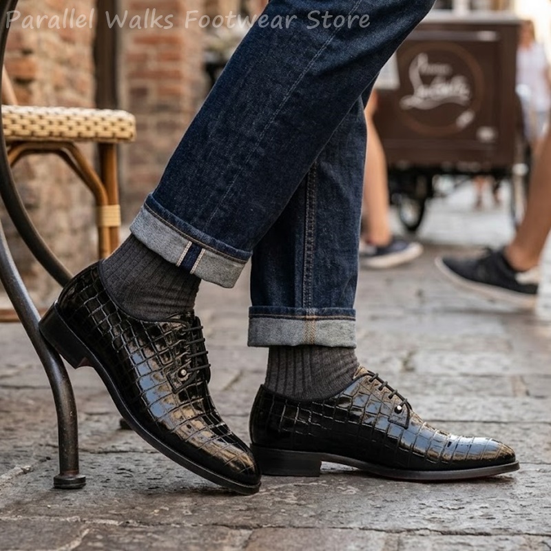 Men Patent Leather Oxford Shoe - Men Shoes For Wedding recension och pris