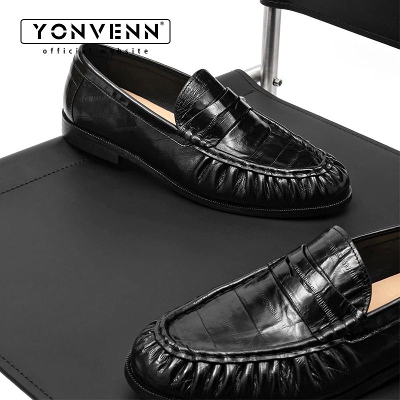 Pearlescent eel skin loafers f - Men Shoes Boss recension och pris