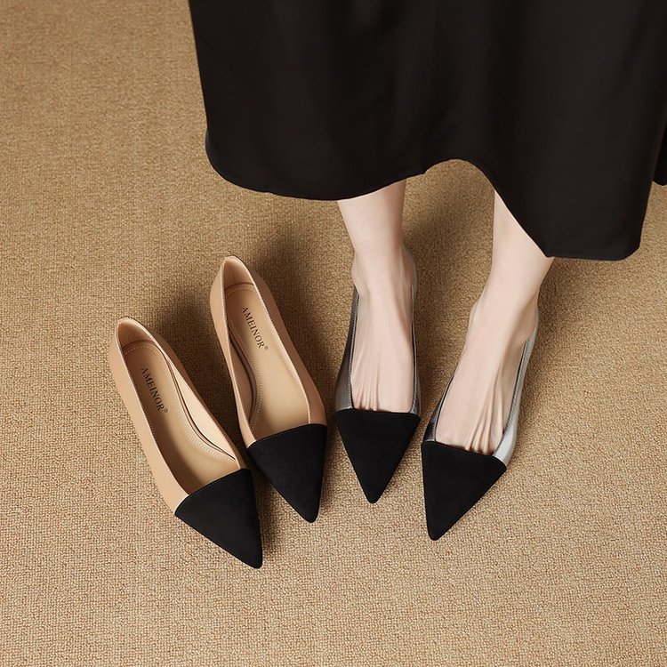 French ladies' high-heeled sho - Dress Shoe Pointed recension och pris