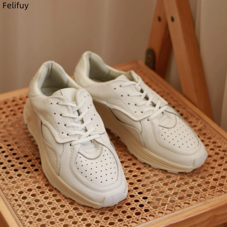 Round-toe Lace-up Casual White - Men Shoes Boss recension och pris
