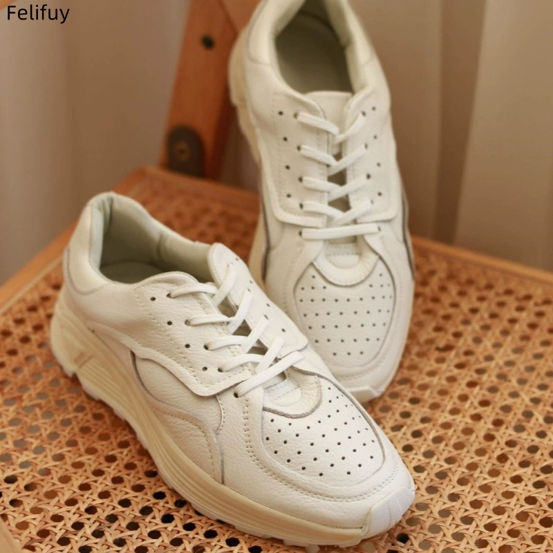 Round-toe Lace-up Casual White - Men Shoes Boss recension och pris