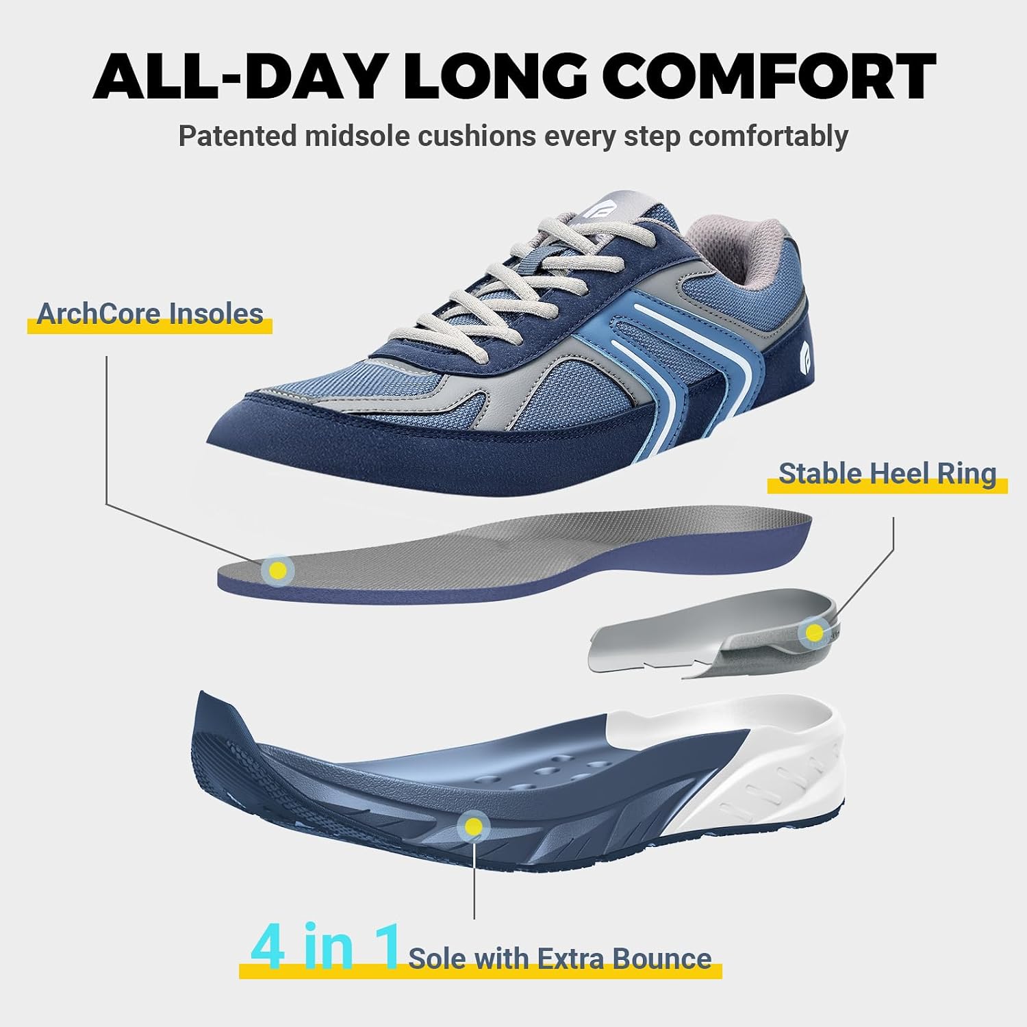 FitVille Wide Shoes For Men Wi - Men'S Shoes V5 Rnr recension och pris
