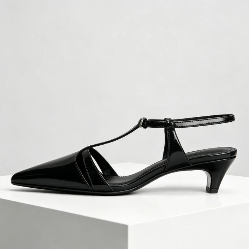 Patent Leather Kitten Heel Wom - Dress Shoe Pointed recension och pris