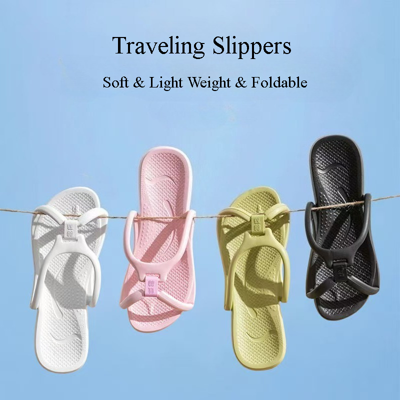 Foldable Travel Slippers Unise - Flip Flop Beach Men recension och pris