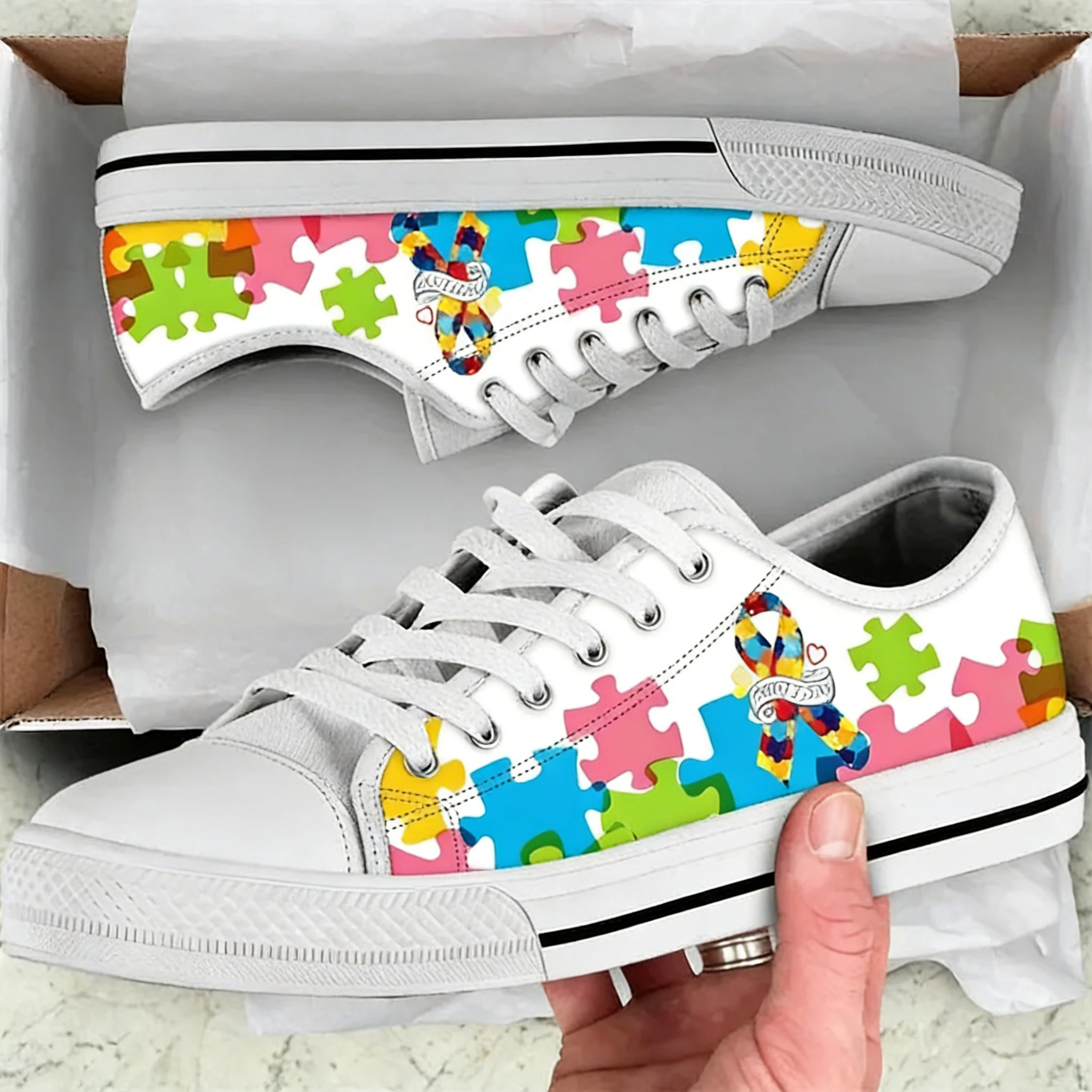 Autism Awareness Cancer Ribbon - Men'S Shoes For Tennis recension och pris